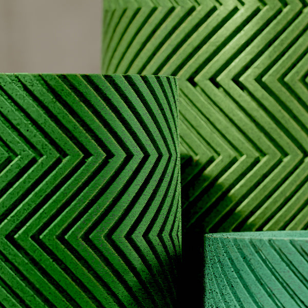 Herringbone - 3D-printet potte