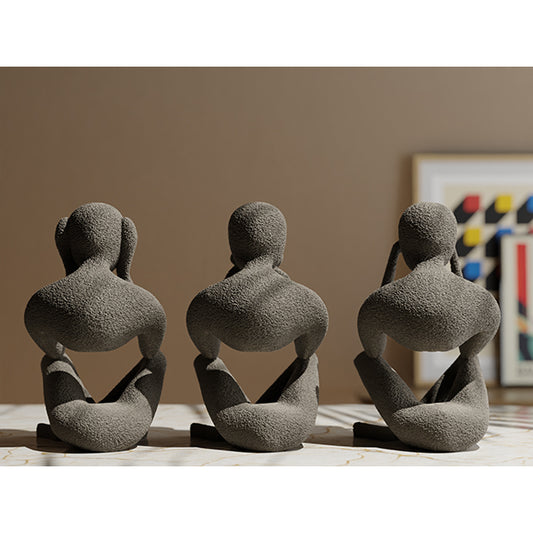 NObody - Visdommens Trio – 3D-printet skulptur