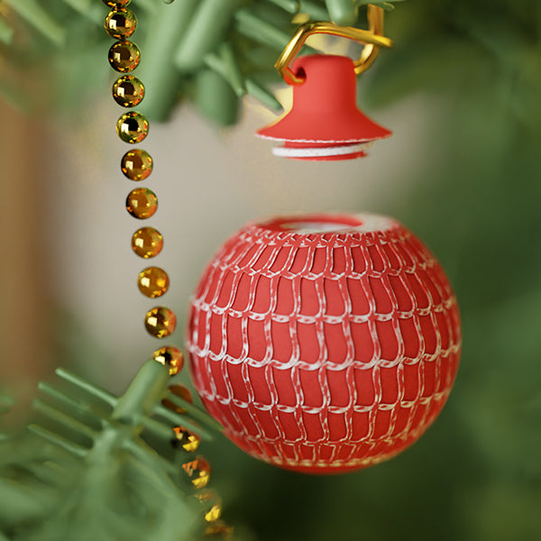 Wavy - 3D-printet julekugle