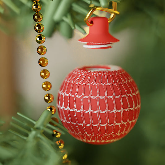 Wavy - 3D-printet julekugle