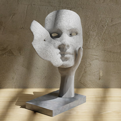 NObody – Maskerne – 3D-printet skulptur