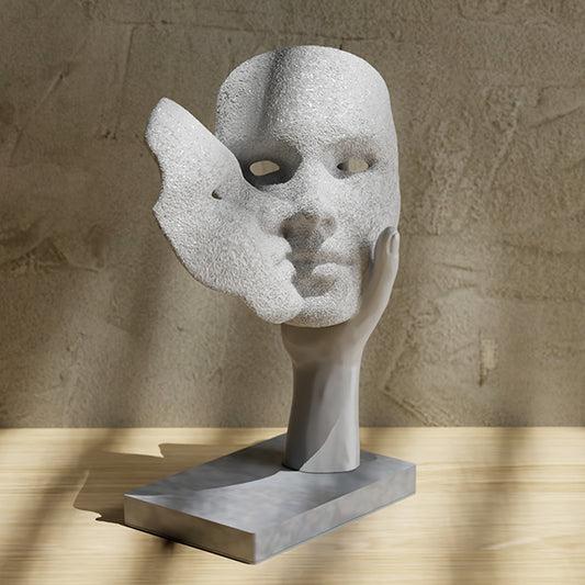 NObody – Maskerne – 3D-printet skulptur