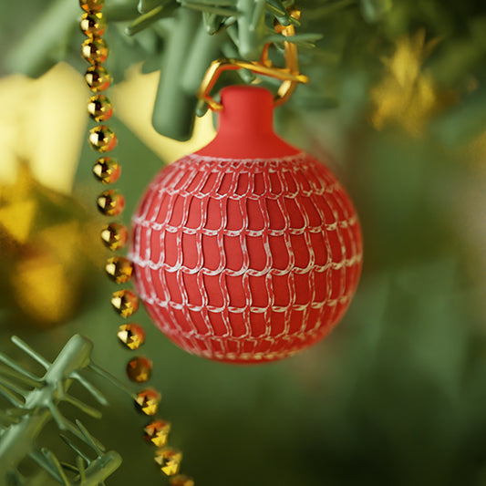 Wavy - 3D-printet julekugle