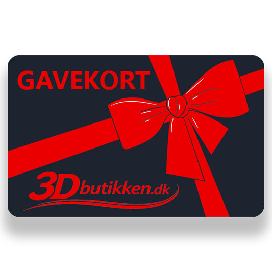 Gavekort til 3Dbutikken